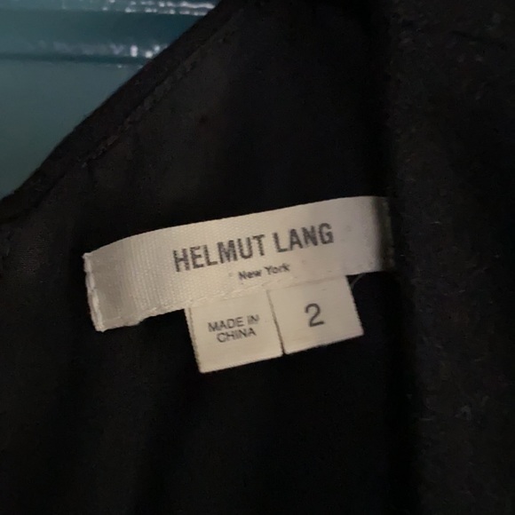 Helmut Lang black wool cocktail dress silk lined size 2 - Picture 9 of 10